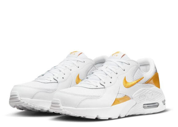 Nike Air Max Excee White University Gold White Womens Shoes DX4352 100 Size 6 - Picture 1 of 6